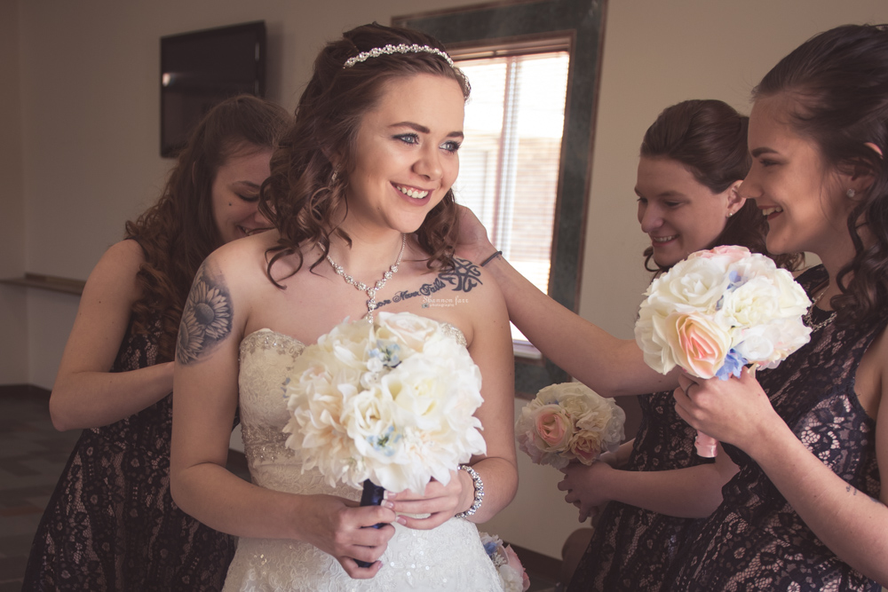 Wedding Photography bridesmaid with Bride