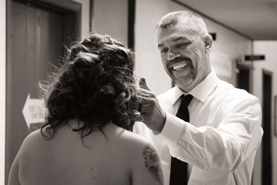 Wedding Photography father first look