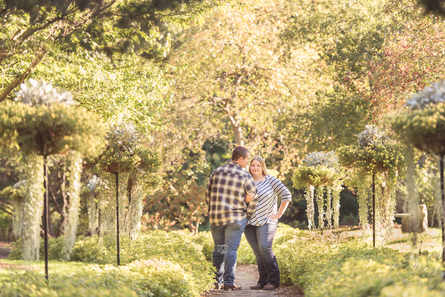 Engagement Photography at Dow Gardens of couple 