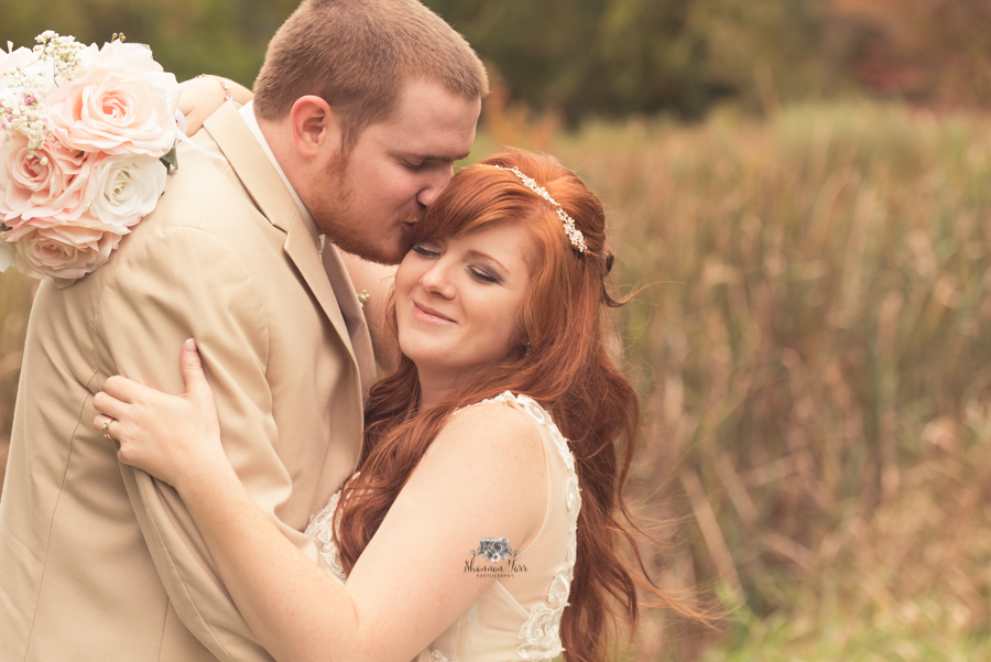 Classic Fall Wedding Photography at Hidden Oaks Golf Course couple portrait