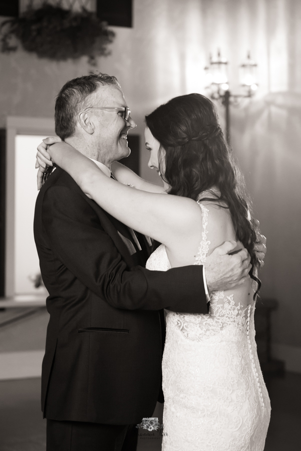 Vintage Fall Wedding Photography father daughter dance