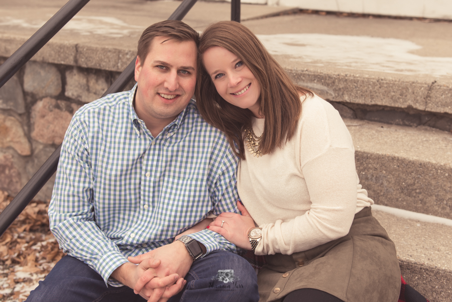 Couple engagement photography at Fallasburg Park in Lowell 