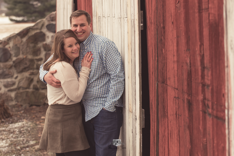 Couple engagement photography at Fallasburg Park in Lowell 