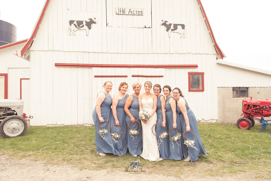 Bridesmaids farm inspired portrait