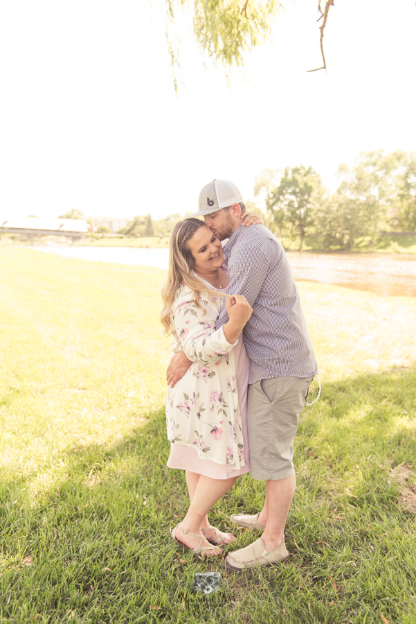 light & airy engagement photography Frankenmuth, MI