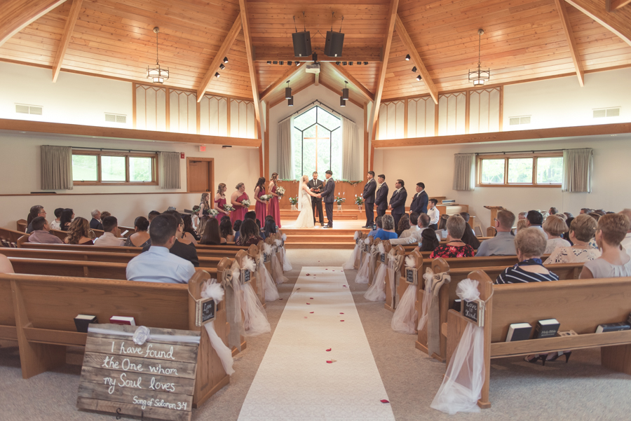 ceremony at Vos Chapel