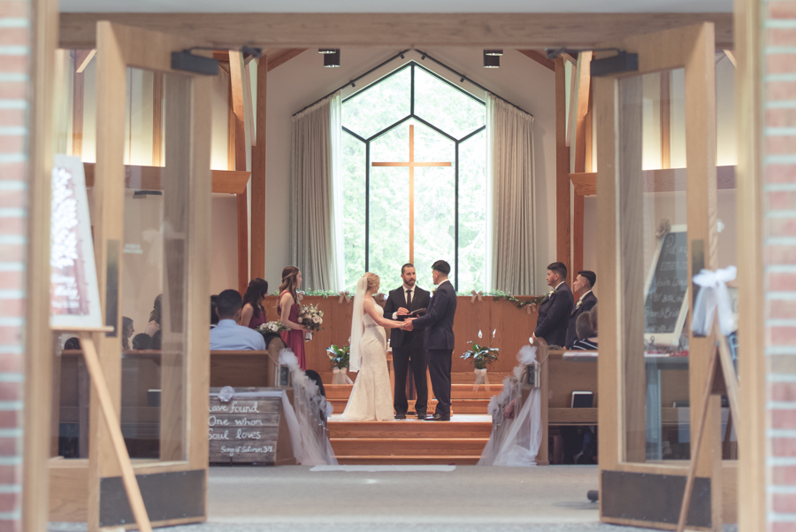 ceremony at Vos Chapel