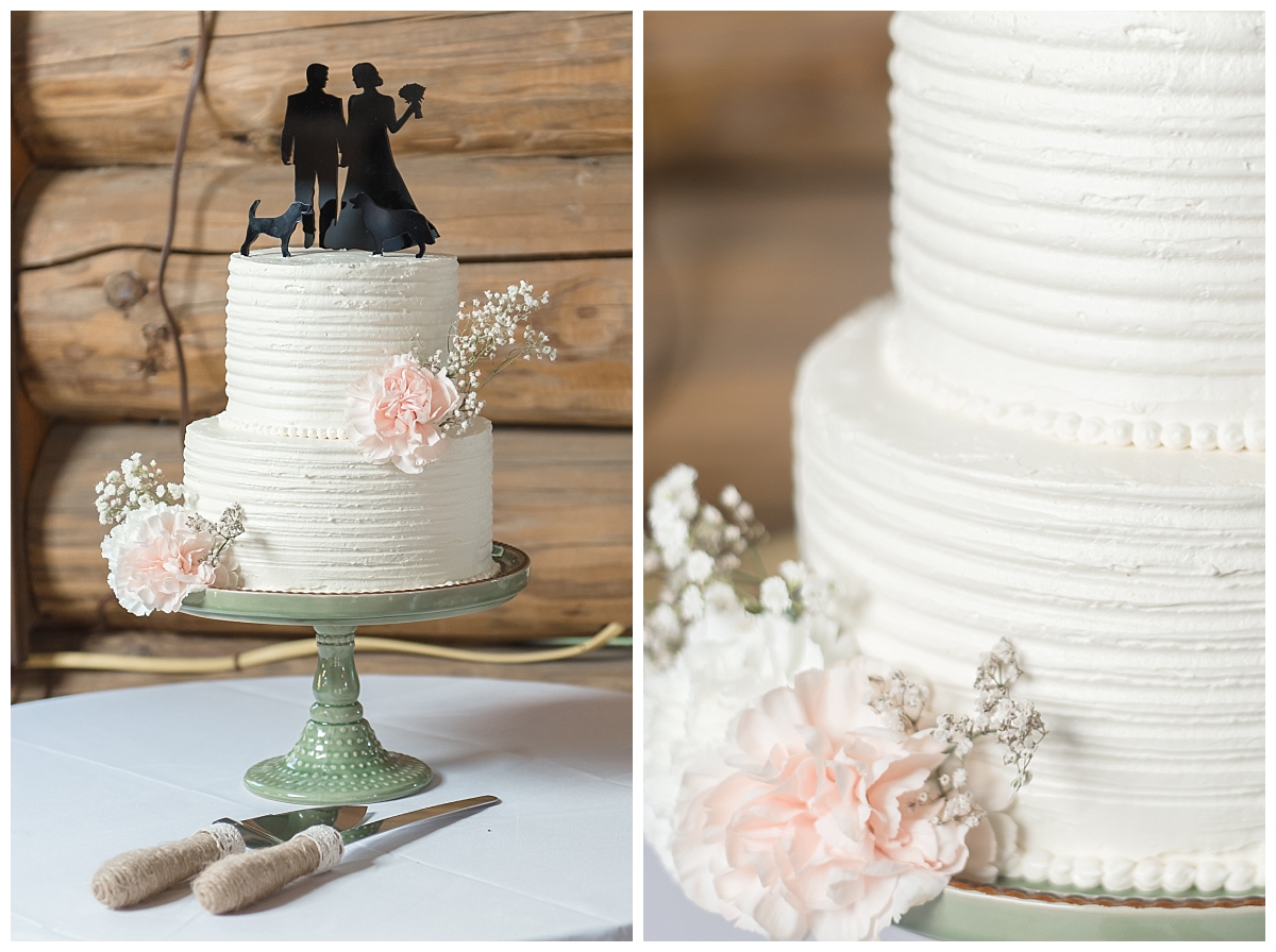 wedding cake details in Ludington